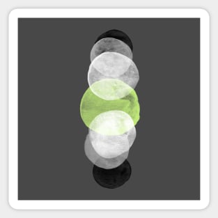 Agender Pride Bubbles Sticker